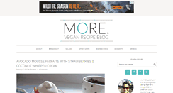 Desktop Screenshot of moreveganblog.com